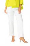 Ic Collection Straight Leg Pull-on Pant In White In White