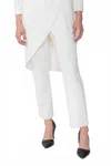 Ic Collection Women's Waist Elastic Slim Fit Pants In Ivory In Multi