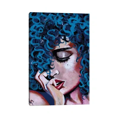 Icanvas A Happy Woman Is A Satisfied Woman By Artist Ria - Painting Print In No Matte,wrapped Canvas