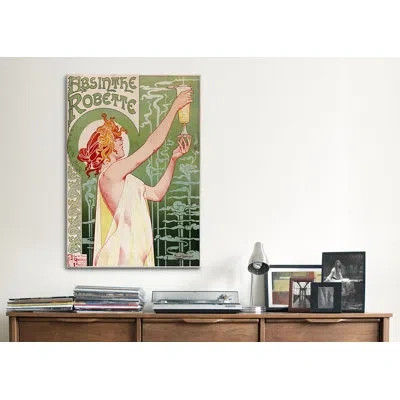 Icanvas 'absinthe Robette' By Privat Livemont Vintage Advertisement On Canvas