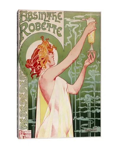 Icanvas Absinthe Robette Vintage Poster By Henri Privat-livemont Wall Art In Multi