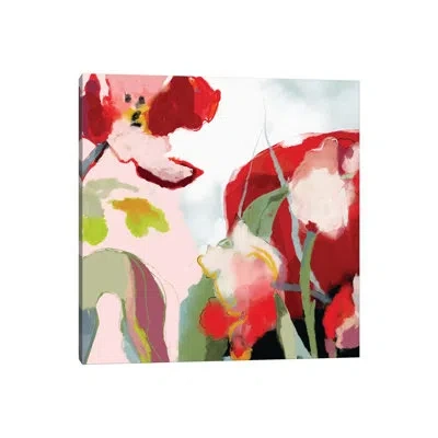 Icanvas Abstract Bloom Square By Ana Rut Bré - Graphic Art Print In No Matte,wrapped Canvas