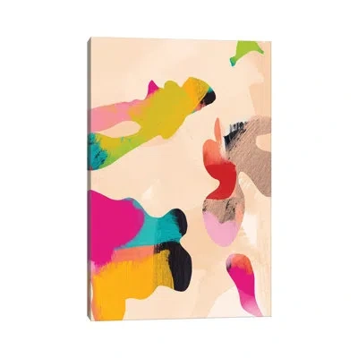 Icanvas Abstract Bright Color Modern By Ana Rut Bré - Graphic Art Print In No Matte,wrapped Canvas