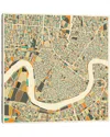 Icanvas Abstract City Map Of New Orleans Canvas Wall Art