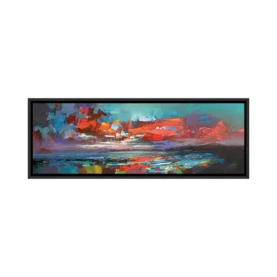 Icanvas 'abstract Scapes' Gallery Wrapped Painting Print Multi-piece Image On Canvas In Black Framed