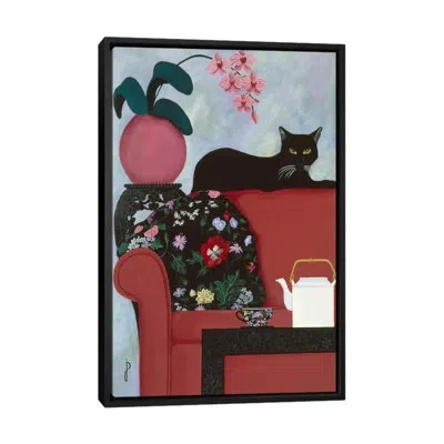 Icanvas 'afternoon Tea' By Jan Panico Graphic Art On Canvas In Wrapped Canvas,no Mat