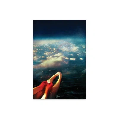Icanvas Again Print On Acrylic Glass In Blue;black;green;swamp Green;turquoise;v