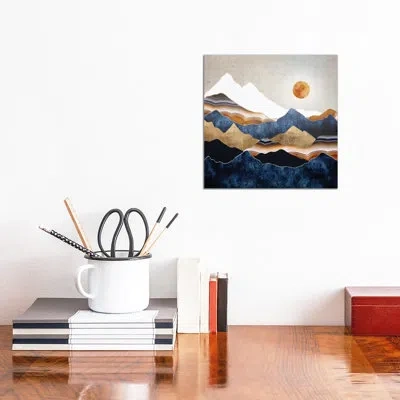 Icanvas Amber Sun - Graphic Art Print In No Matte,wrapped Canvas