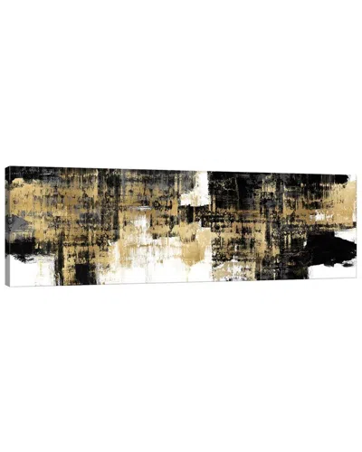 Icanvas Amplified Gold On Black Canvas Wall Art