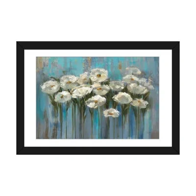 Icanvas Anemones Print On Canvas In Black Framed Paper,white