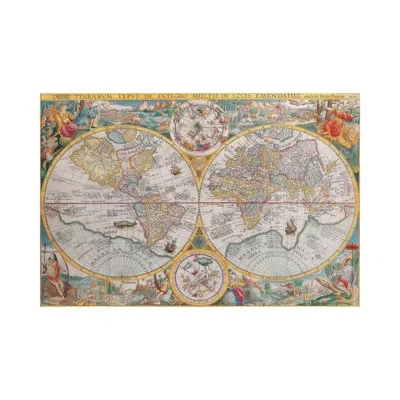 Icanvas Antique Map Of The World 1574 Canvas Print Wall Art