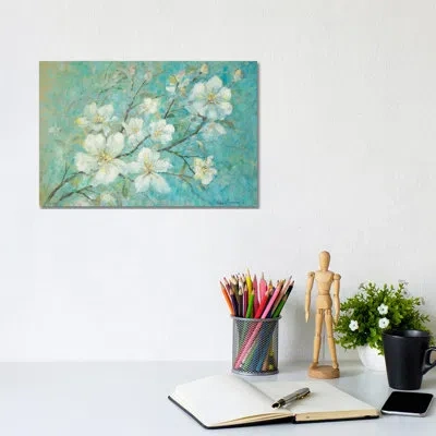 Icanvas Apple Blossoms By Ruane Manning - Painting Print In Wrapped Canvas,no Matte