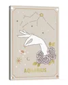 Icanvas Aquarius Zodiac Sign By Emanuela Carratoni Wall Art