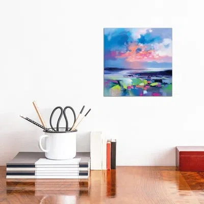 Icanvas Aria Green By Scott Naismith - Graphic Art Print In No Mat,wrapped Canvas