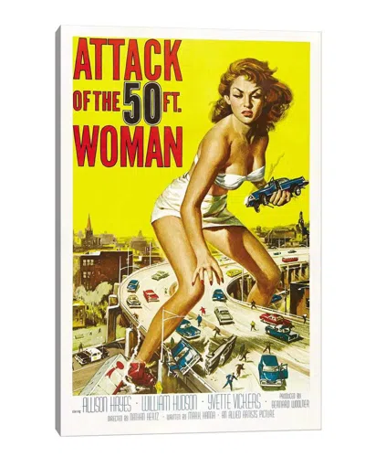 ICANVAS ATTACK OF THE 50 FOOT WOMAN VINTAGE MOVIE POSTER BY REYNOLD BROWN WALL ART