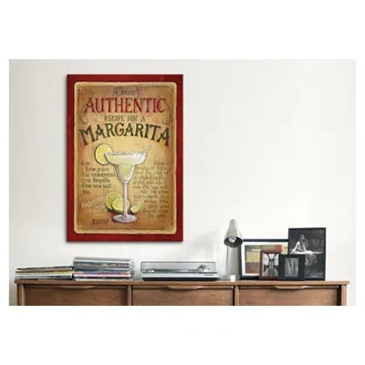 Icanvas Authentic Margarita By Lisa Audit Vintage Advertisement On Canvas In Wrapped Canvas,no Mat