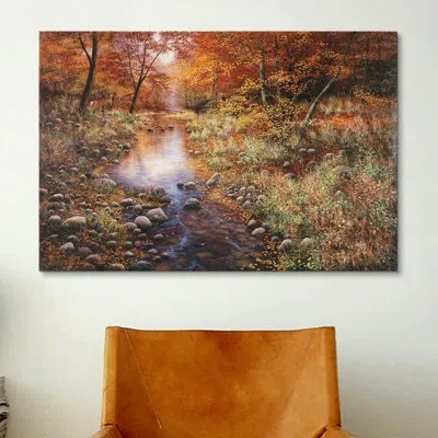 Icanvas 'autumn Gold' By Bill Makinson Photographic Print On Canvas In No Mat,wrapped Canvas