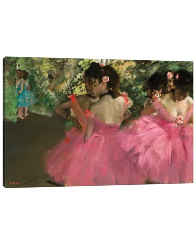 Icanvas Ballerina In Red By Edgar Degas Wall Art