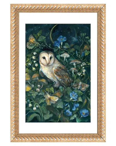 Icanvas Barn Owl By Clara Mcallister Wall Art In Green