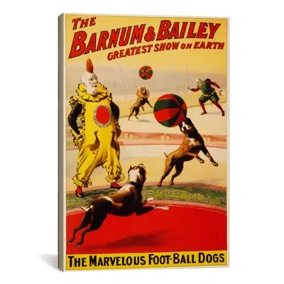 Icanvas Barnum & Bailey Circus Vintage Advertisement On Canvas In Multicolor