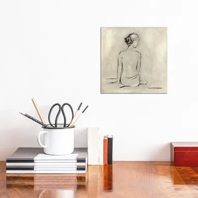 Icanvas Bather I By Sally Swatland - Graphic Art Print In No Mat,wrapped Canvas