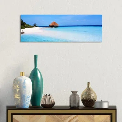 Icanvas Beach Scene The Maldives- Gallery-wrapped Canvas Giclée