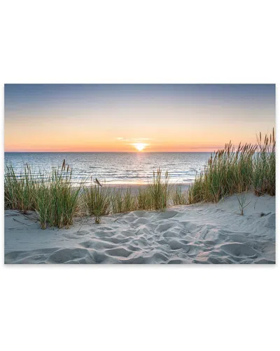 Icanvas Beautiful Sunset At The Beach Print On Acrylic Glass By Jan Becke