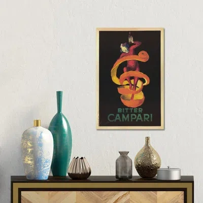 Icanvas Bitter Campari Vintage  Canvas Print Wall Art