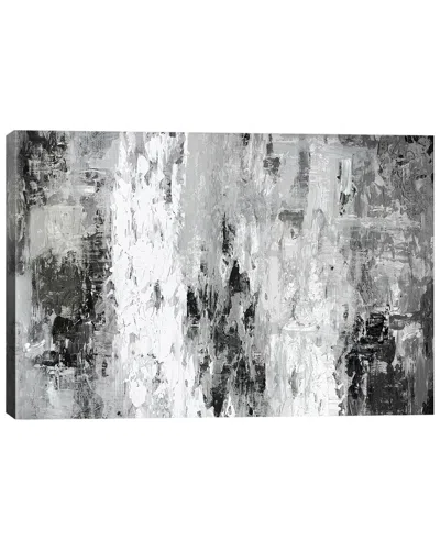 Icanvas Black And White Abstract Iv By Pi Studio Wall Art In Gray