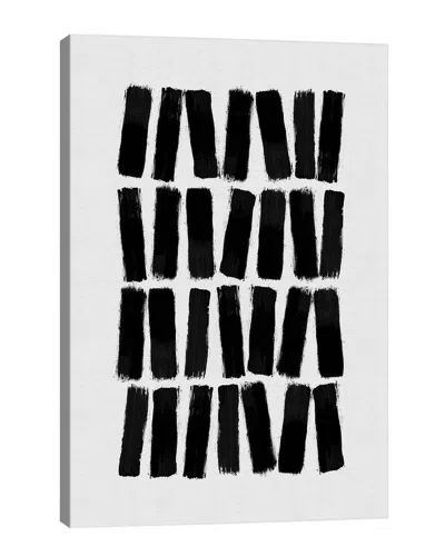 Icanvas Black Brush Strokes By Orara Studio Wall Art