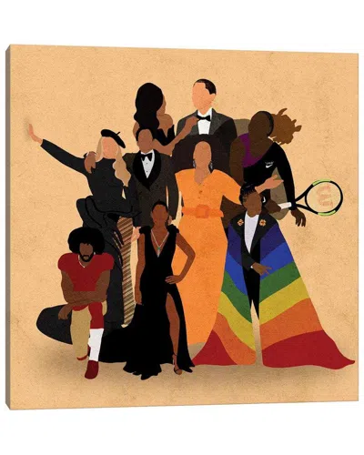 Icanvas Black Icons By Reyna Noriega Wall Art