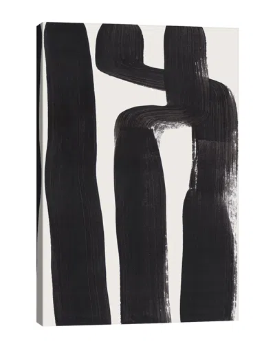 Icanvas Black Ink Strokes By Enshape Wall Art