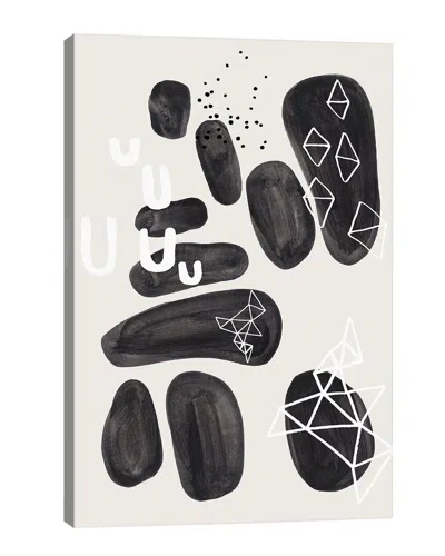 Icanvas Black Ornate Pebbles By Enshape Wall Art