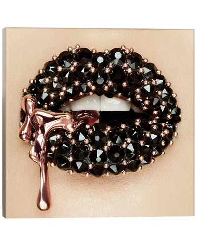 Icanvas Black Rose Wall Art By Vlada Haggerty