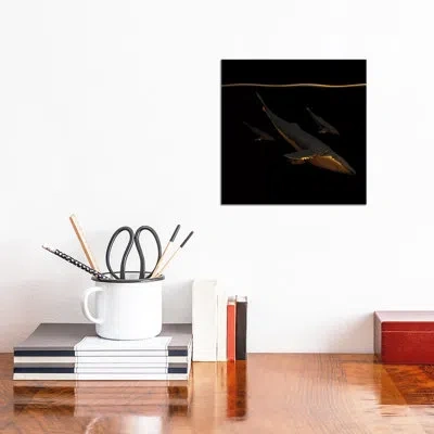 Icanvas Bond Iii - Graphic Art Print In No Matte,wrapped Canvas