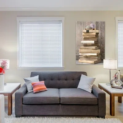 Icanvas 'books L' Photographic Print On Canvas In Beige
