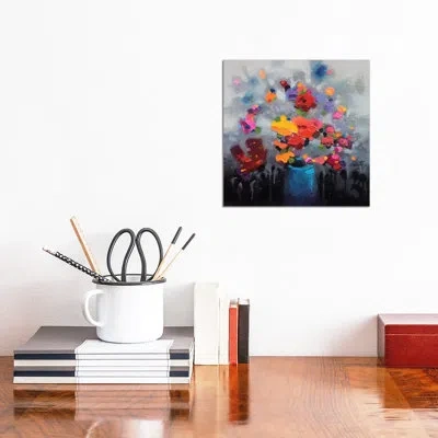 Icanvas Bouquet I By Scott Naismith - Graphic Art Print In Wrapped Canvas,no Mat