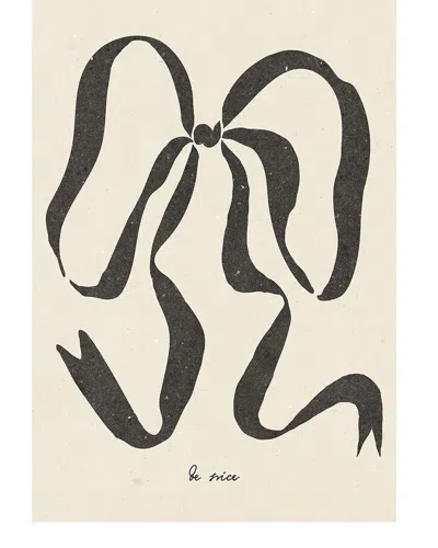 Icanvas Bow Ii By Nktn Wall Art In Neutral