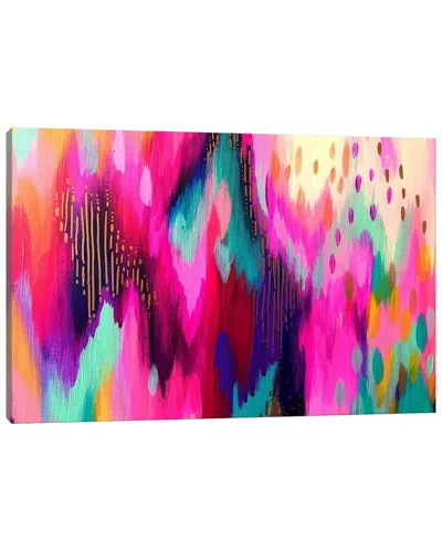 Icanvas Bright Brush Strokes Lxi By Ettavee Wall Art In Multi