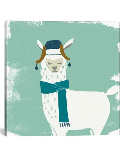 Icanvas Bundle Up Llama Iii By June Erica Vess In Multi