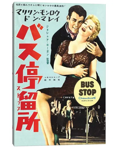 Icanvas Bus Stop Film Poster (japanese Market) Wall Art In Multi