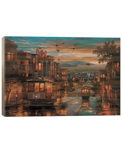 Icanvas Cable Car Heaven Wood Print By Evgeny Lushpin Wall Art In Brown