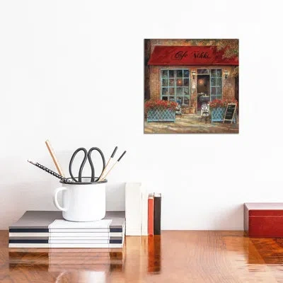 Icanvas Café Nikki By Ruane Manning - Painting Print In Wrapped Canvas,no Matte