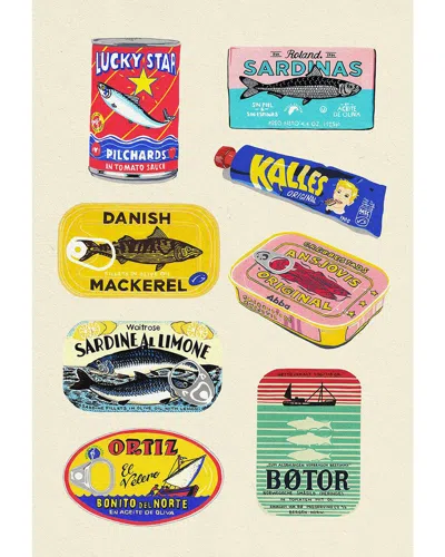 Icanvas Canned Fish By Studio Mandariini Wall Art In Multi