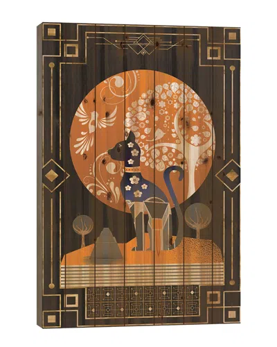 Icanvas Cat Noveau Wood Print By Emmi Fox Designs Wall Art