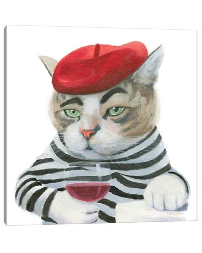 Icanvas Cattitude Iii By Myles Sullivan Wall Art In White