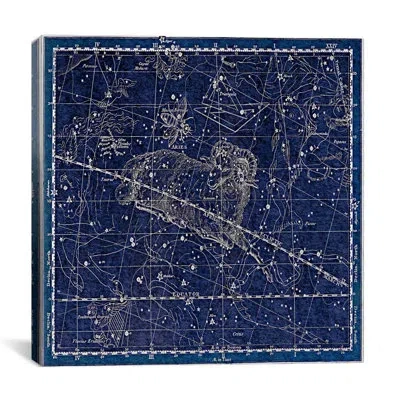Icanvas Celestial Atlas - Plate 13 (aries, Musca Borealis) By Alexander Jamieson Graphic Art On Canvas In Blue