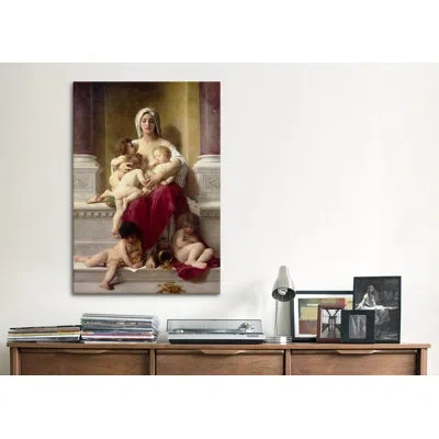 Icanvas 'charity' By William-adolphe Bouguereau Painting Print On Canvas In No Mat,wrapped Canvas