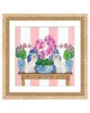 Icanvas Chinoiserie Staffordshire Dogs On Console Table With Orchids
