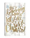 Icanvas Christmas Lettered Joy Ii Wall Art